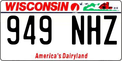 WI license plate 949NHZ