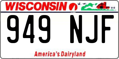 WI license plate 949NJF
