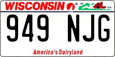 WI license plate 949NJG