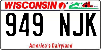 WI license plate 949NJK
