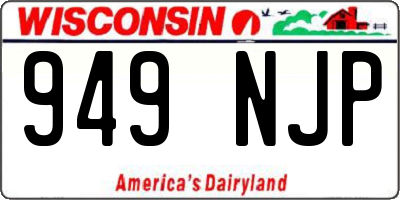 WI license plate 949NJP
