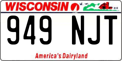 WI license plate 949NJT