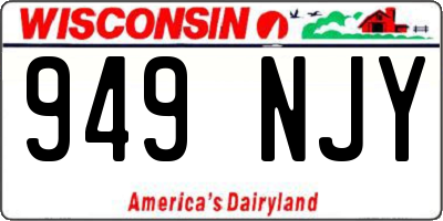 WI license plate 949NJY