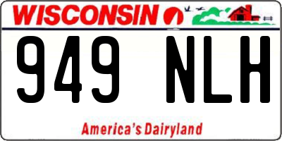 WI license plate 949NLH
