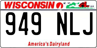 WI license plate 949NLJ