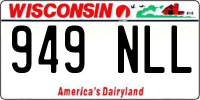 WI license plate 949NLL