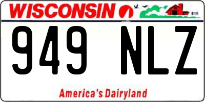 WI license plate 949NLZ