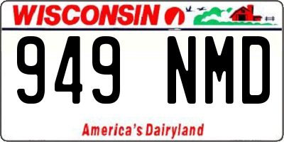WI license plate 949NMD