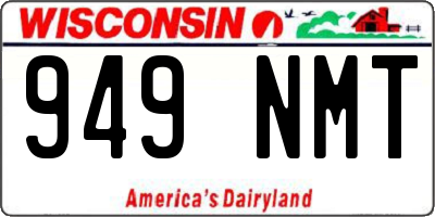 WI license plate 949NMT