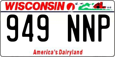 WI license plate 949NNP