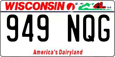 WI license plate 949NQG