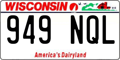 WI license plate 949NQL