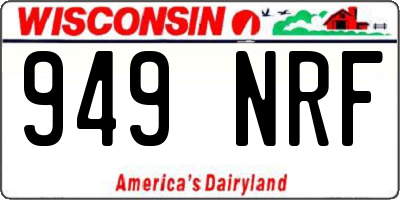 WI license plate 949NRF