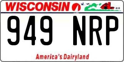 WI license plate 949NRP