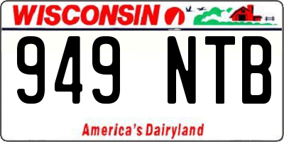 WI license plate 949NTB