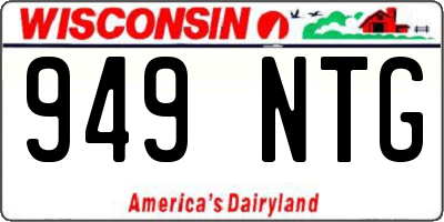 WI license plate 949NTG