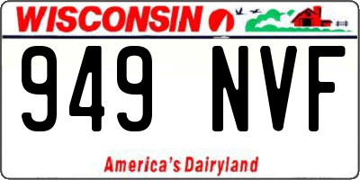 WI license plate 949NVF