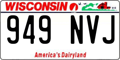 WI license plate 949NVJ