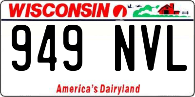 WI license plate 949NVL