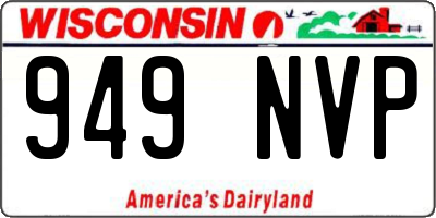 WI license plate 949NVP