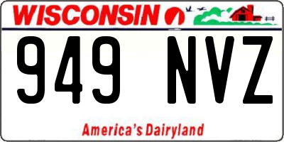 WI license plate 949NVZ