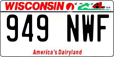 WI license plate 949NWF