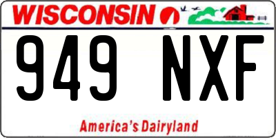 WI license plate 949NXF