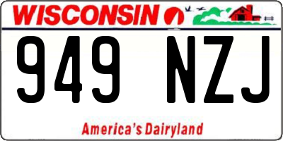 WI license plate 949NZJ