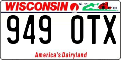 WI license plate 949OTX