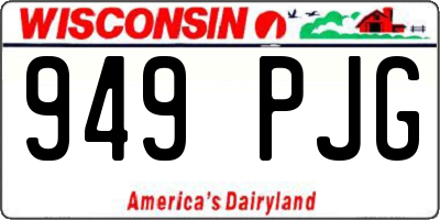 WI license plate 949PJG
