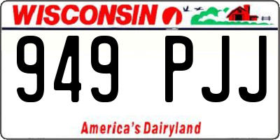 WI license plate 949PJJ