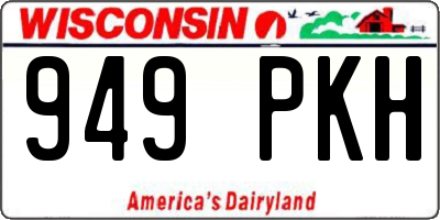 WI license plate 949PKH