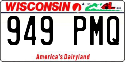 WI license plate 949PMQ