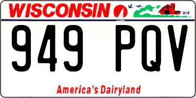 WI license plate 949PQV