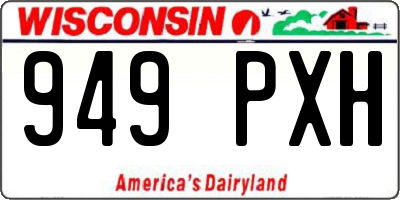 WI license plate 949PXH