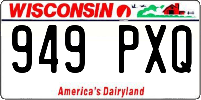 WI license plate 949PXQ