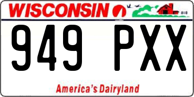 WI license plate 949PXX