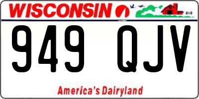 WI license plate 949QJV