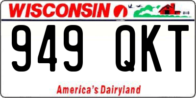 WI license plate 949QKT
