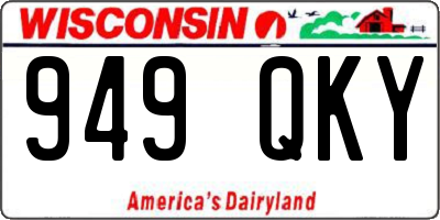 WI license plate 949QKY