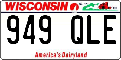 WI license plate 949QLE