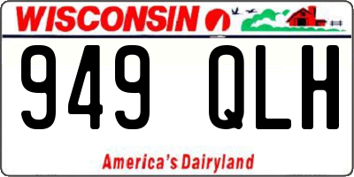 WI license plate 949QLH