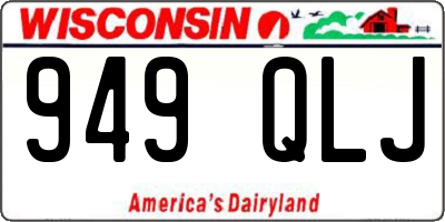 WI license plate 949QLJ