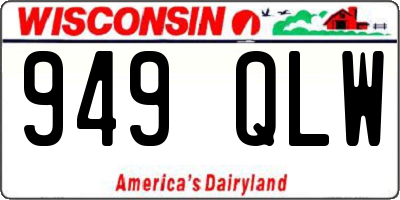 WI license plate 949QLW
