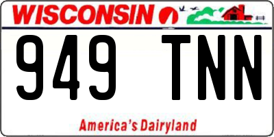 WI license plate 949TNN