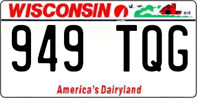 WI license plate 949TQG