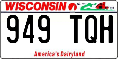 WI license plate 949TQH