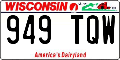 WI license plate 949TQW