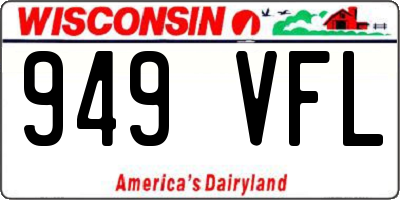 WI license plate 949VFL