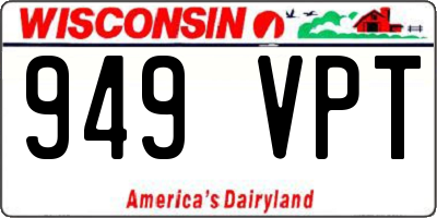 WI license plate 949VPT